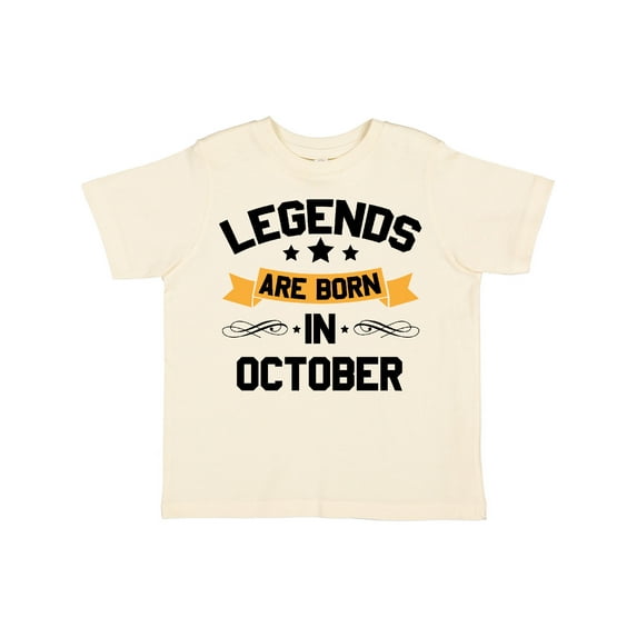 Inktastic Legends Are Born in October Boys or Girls Toddler T-Shirt