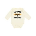 thumbnail image 1 of Inktastic Legends Are Born in September Boys or Girls Long Sleeve Baby Bodysuit, 1 of 5
