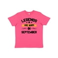thumbnail image 1 of Inktastic Legends Are Born in September Youth T-Shirt, 1 of 5
