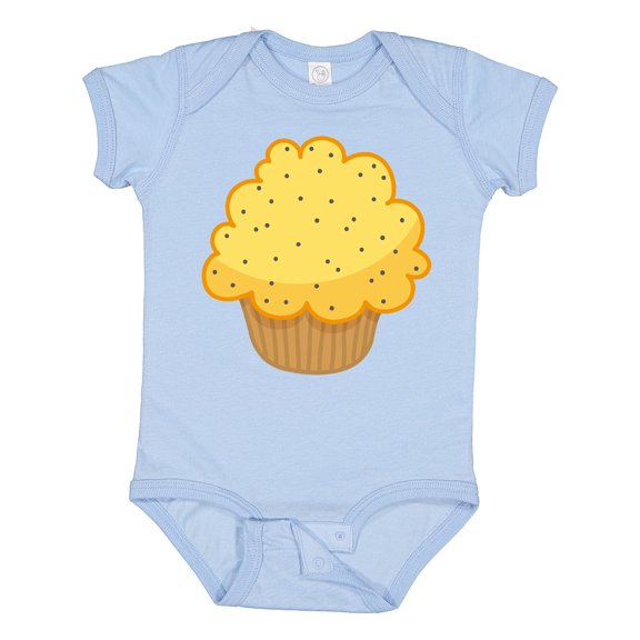 Inktastic Lemon Poppyseed Muffin Boys or Girls Baby Bodysuit