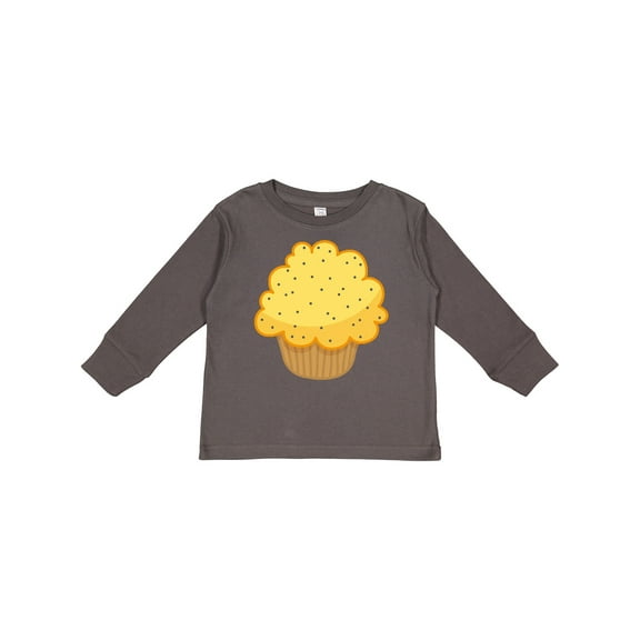 Inktastic Lemon Poppyseed Muffin Boys or Girls Long Sleeve Toddler T-Shirt