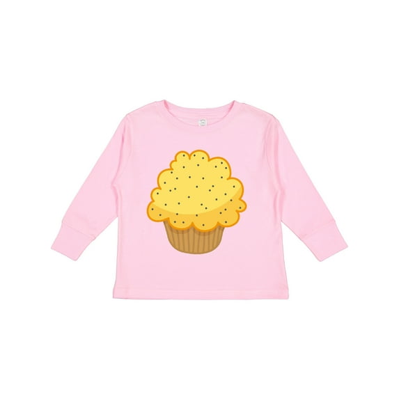 Inktastic Lemon Poppyseed Muffin Boys or Girls Long Sleeve Toddler T-Shirt