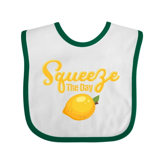 Inktastic Lemon Squeeze The Day Boys or Girls Baby Bib