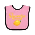 thumbnail image 1 of Inktastic Lemon Squeeze The Day Boys or Girls Baby Bib, 1 of 4