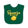 thumbnail image 1 of Inktastic Lemon Squeeze The Day Boys or Girls Baby Bib, 1 of 4