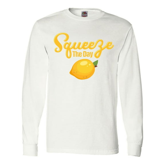 Inktastic Lemon Squeeze the Day Long Sleeve T-Shirt