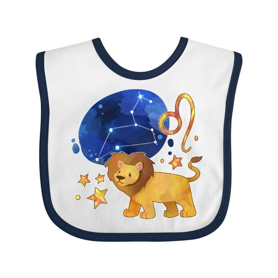 Inktastic Leo Constellation Zodiac Sign Illustration Boys or Girls Baby Bib