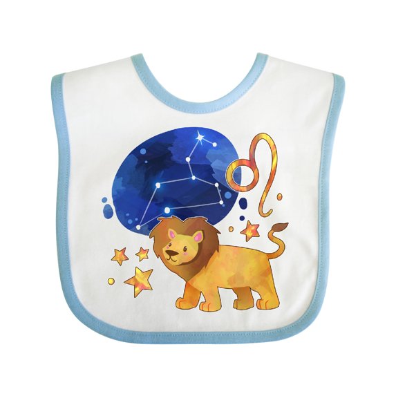 Inktastic Leo Constellation Zodiac Sign Illustration Boys or Girls Baby Bib