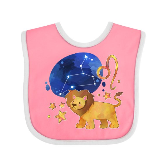 Inktastic Leo Constellation Zodiac Sign Illustration Boys or Girls Baby Bib