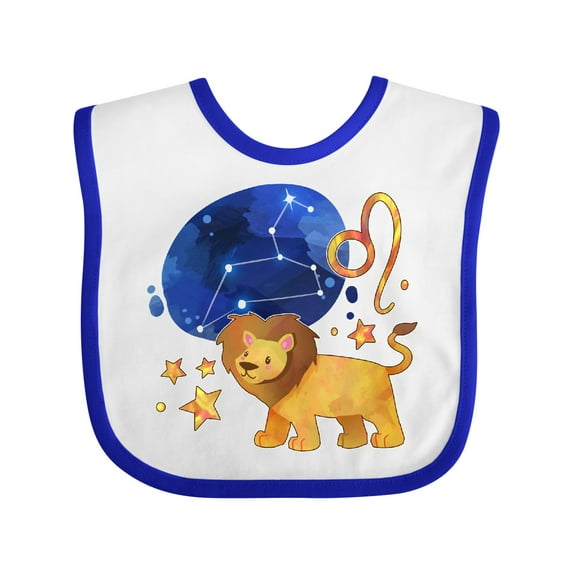 Inktastic Leo Constellation Zodiac Sign Illustration Boys or Girls Baby Bib