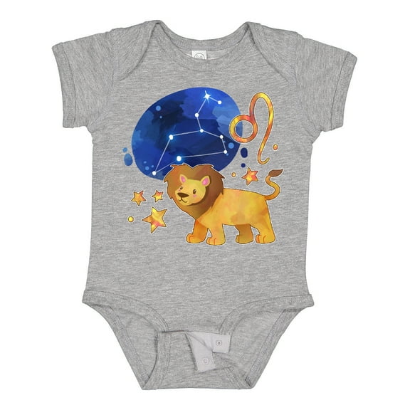 Inktastic Leo Constellation Zodiac Sign Illustration Boys or Girls Baby Bodysuit