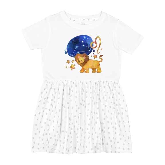 Inktastic Leo Constellation Zodiac Sign Illustration Girls Toddler Dress