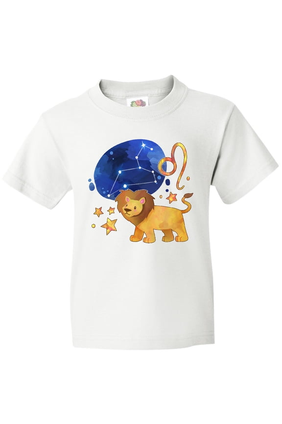 Leo Constellation Zodiac Sign Illustration Youth T-Shirt