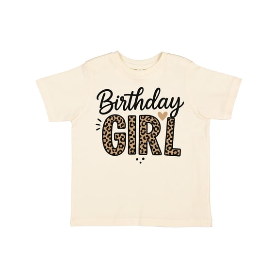 Inktastic Leopard Print Birthday Girl Girls Toddler T-Shirt