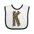 thumbnail image 1 of Inktastic Leopard Print Letter K Boys or Girls Baby Bib, 1 of 4