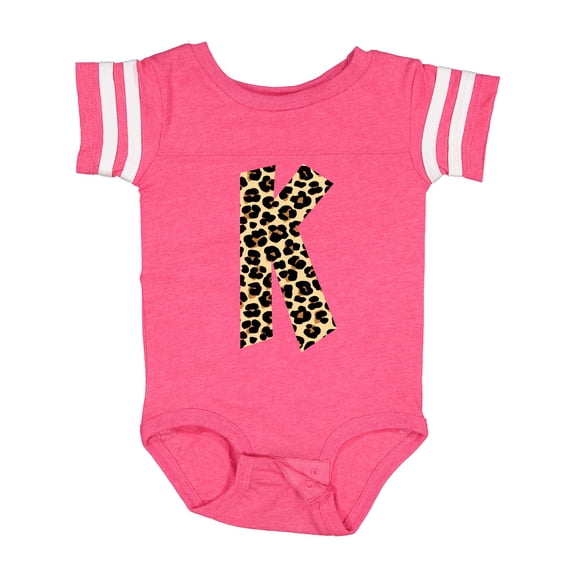 Inktastic Leopard Print Letter K Boys or Girls Baby Bodysuit