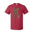 thumbnail image 1 of Inktastic Leopard Print Letter K T-Shirt, 1 of 5