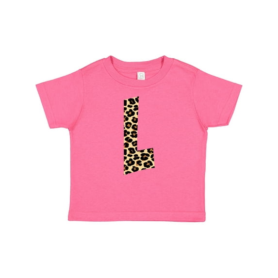 Inktastic Leopard Print Letter L Boys or Girls Baby T-Shirt