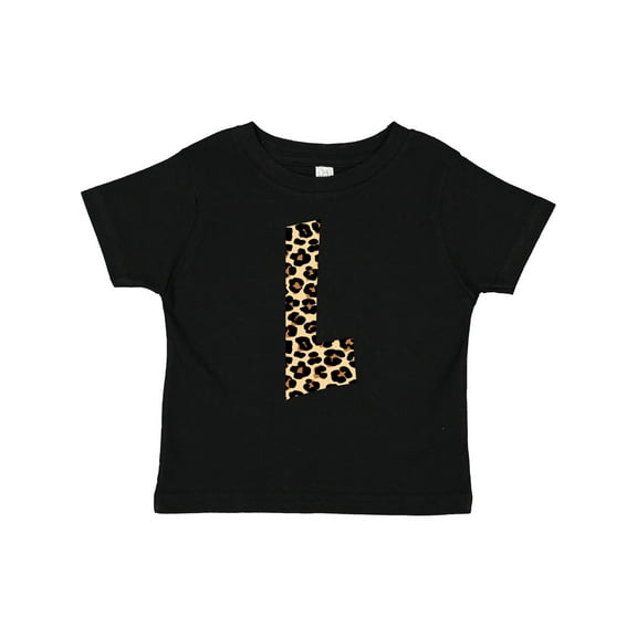 Inktastic Leopard Print Letter L Boys or Girls Baby T-Shirt