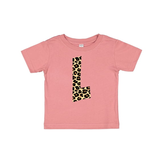 Inktastic Leopard Print Letter L Boys or Girls Baby T-Shirt