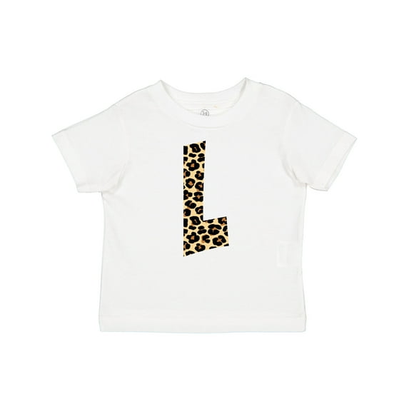 Inktastic Leopard Print Letter L Boys or Girls Baby T-Shirt