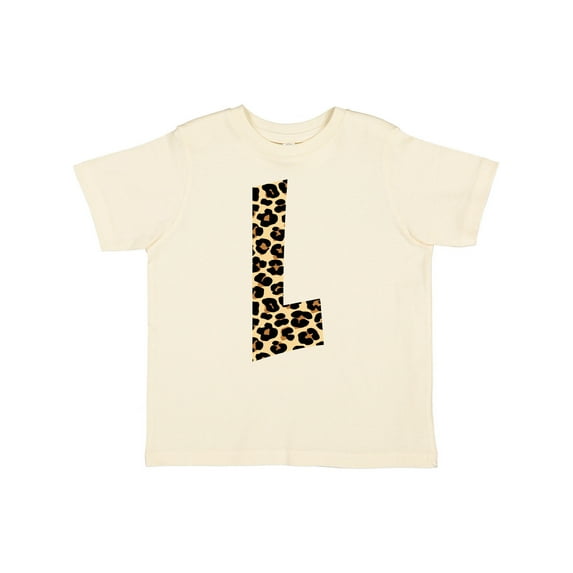 Inktastic Leopard Print Letter L Boys or Girls Toddler T-Shirt