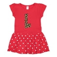 thumbnail image 1 of Inktastic Leopard Print Letter L Girls Toddler Dress, 1 of 4