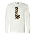 thumbnail image 1 of Inktastic Leopard Print Letter L Long Sleeve T-Shirt, 1 of 5