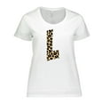 thumbnail image 1 of Inktastic Leopard Print Letter L Women's Plus Size T-Shirt, 1 of 5