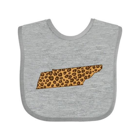Inktastic Leopard Print Tennessee Boys or Girls Baby Bib