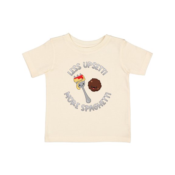 Inktastic Less Upsetti More Spaghetti Boys or Girls Baby T-Shirt