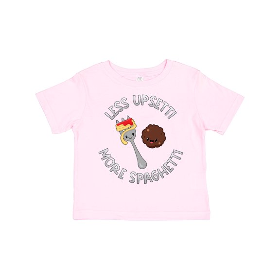 Inktastic Less Upsetti More Spaghetti Boys or Girls Toddler T-Shirt