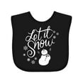 thumbnail image 1 of Inktastic Let It Snow Boys or Girls Baby Bib, 1 of 4