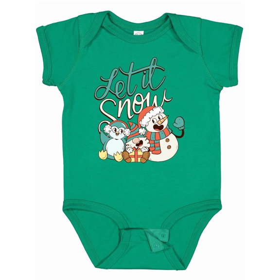 Inktastic Let It Snow Boys or Girls Baby Bodysuit