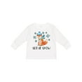 thumbnail image 1 of Inktastic Let It Snow Cute Orange Fox in Hat and Scarf Boys or Girls Long Sleeve Toddler T-Shirt, 1 of 5