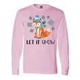 thumbnail image 1 of Inktastic Let It Snow Cute Orange Fox in Hat and Scarf Long Sleeve T-Shirt, 1 of 5