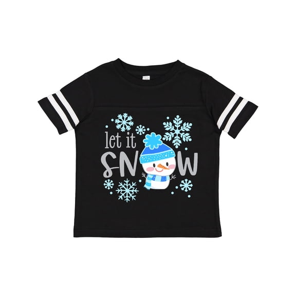 Inktastic Let It Snow Cute Snowman in Hat and Scarf Boys or Girls Toddler T-Shirt