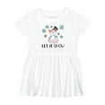 thumbnail image 1 of Inktastic Let It Snow Cute Snowman in Hat and Scarf Girls Baby Dress, 1 of 5