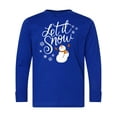 thumbnail image 1 of Inktastic Let It Snow Long Sleeve Youth T-Shirt, 1 of 5