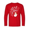 thumbnail image 1 of Inktastic Let It Snow Long Sleeve Youth T-Shirt, 1 of 5