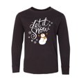 thumbnail image 1 of Inktastic Let It Snow Long Sleeve Youth T-Shirt, 1 of 5