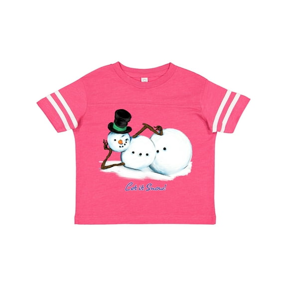 Inktastic Let It Snow Sassy Snowman in Top Hat Boys or Girls Toddler T-Shirt
