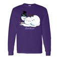 thumbnail image 1 of Inktastic Let It Snow Sassy Snowman in Top Hat Long Sleeve T-Shirt, 1 of 5