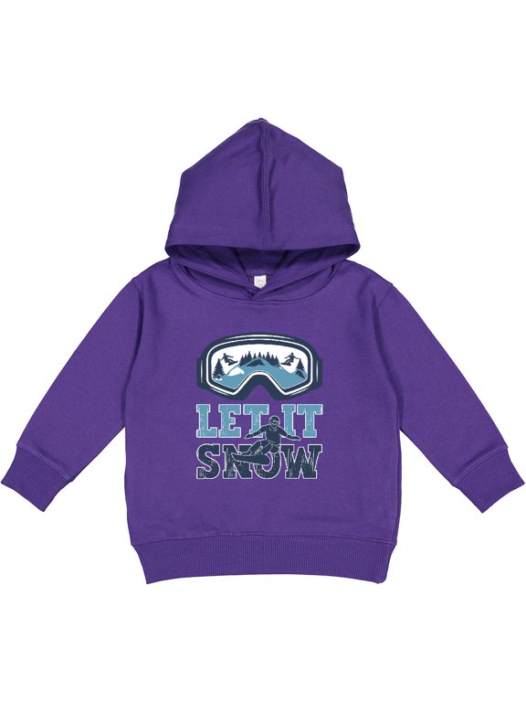 Let It Snow Snowboarding Toddler Hoodie