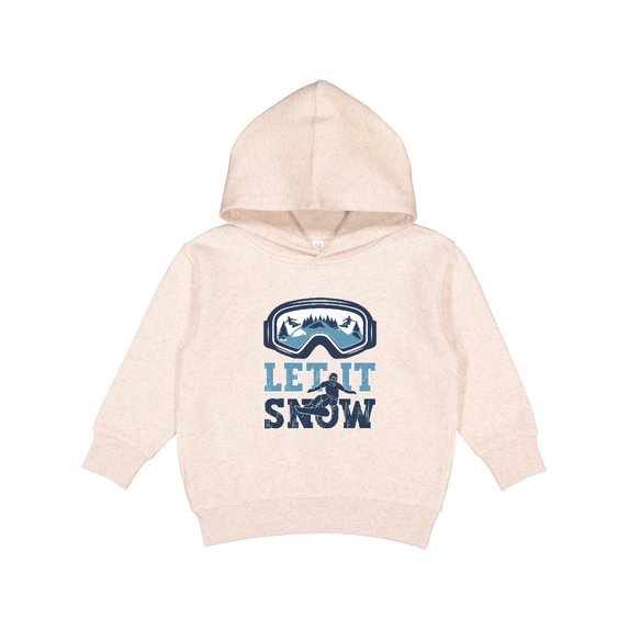 Inktastic Let It Snow Snowboarding Toddler Hoodie