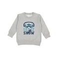 thumbnail image 1 of Inktastic Let It Snow Snowboarding Toddler Sweatshirt, 1 of 4
