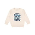 thumbnail image 1 of Inktastic Let It Snow Snowboarding Toddler Sweatshirt, 1 of 4