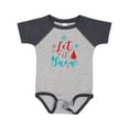 thumbnail image 1 of Inktastic Let It Snow, Snowflakes, Christmas - Red Blue Gray Boys or Girls Baby Bodysuit, 1 of 5