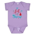 thumbnail image 1 of Inktastic Let It Snow, Snowflakes, Christmas - Red Blue Gray Boys or Girls Baby Bodysuit, 1 of 5