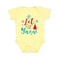 thumbnail image 1 of Inktastic Let It Snow, Snowflakes, Christmas - Red Blue Gray Boys or Girls Baby Bodysuit, 1 of 5